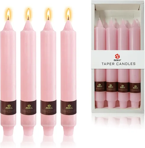 Miniatura 90 de Candelabros cortos de 5 pulgadas con velas cónicas verde oscuro, 4 piezas para cena, hogar, boda, fiesta, decoración