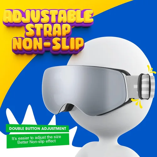 Miniatura 4 de EasYoung Gafas de esquí para niños, gafas de snowboard para niños y niñas de 3 a 14 años, gafas de snowboard para niños
