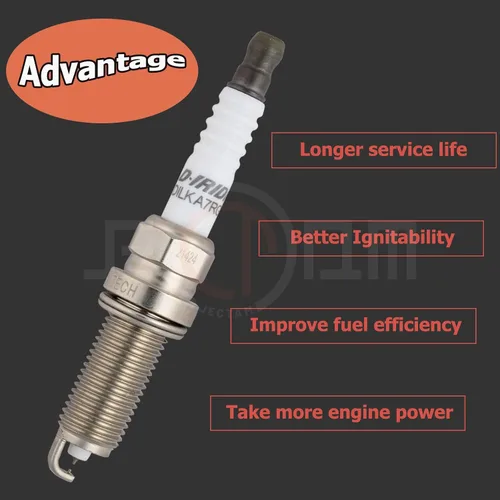 Miniatura 6 de Iridium - Juego de 6 bujías de repuesto automotrices 12290-5A2-A01 DILKAR7G11GS para automóviles compatibles con Honda Accord Civic 2010-2019 CR-V