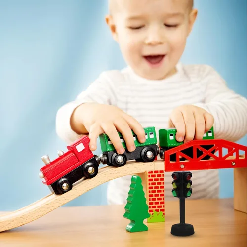 Miniatura 5 de NUOBESTY Juguete de semáforo, semáforos de juguete, modelo de lámparas de tráfico para niños, juego educativo temprano, paquete de 10