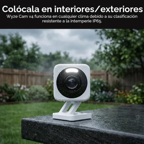 Miniatura 7 de WYZE Cam v4 (Modelo más reciente), Cámara de seguridad AI de 2.5K, Cámaras para interiores y exteriores para seguridad del hogar, Monitor para bebés