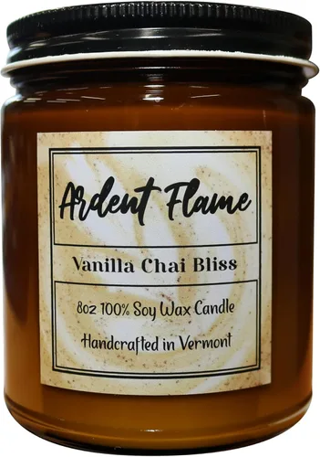 Miniatura 18 de Velas Canela y manzana crujiente Vela de cera de soja 100% natural para decoración del hogar Altamente perfumada Fragancia premium Hecho a