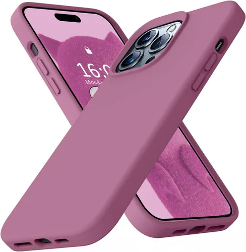 Miniatura 98 de Funda compatible con iPhone 13 de 6.1 pulgadas, de silicona líquida premium [forro de microfibra suave antiarañazos], goma de gel, protección Uva