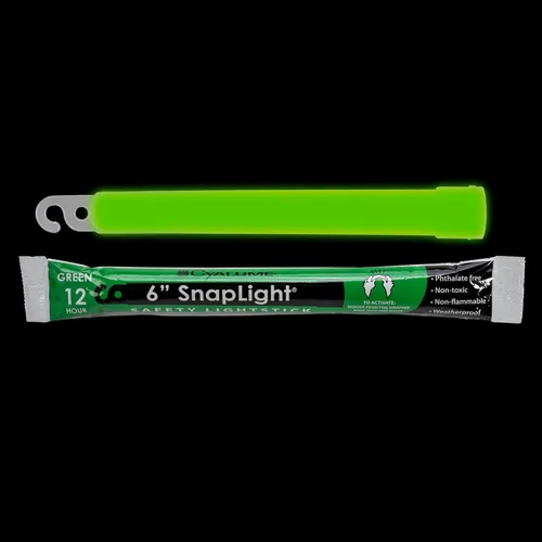 Miniatura 2 de Cyalume Glow Sticks - Barra de luz de grado militar, verde prémium de 6 pulgadas SnapLight de emergencia química con 12 horas de duración, paquete