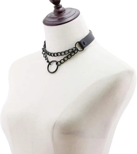 Miniatura 3 de Fudceom Gargantilla triangular para mujeres y niñas, collar de joyería ajustable, regalo