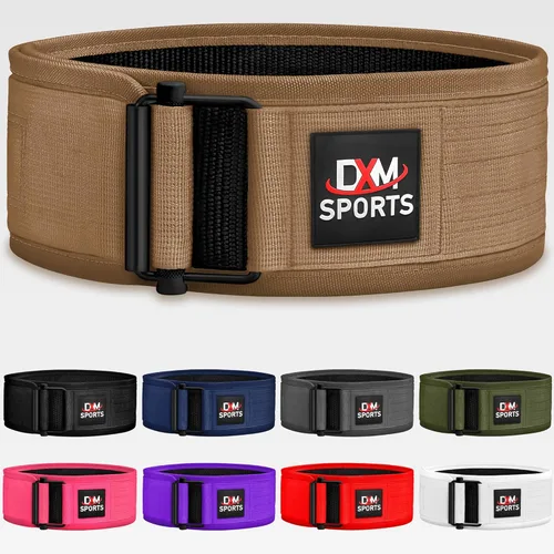 Miniatura 10 de DXM SPORTS Cinturón de levantamiento de pesas con autobloqueo, para hombres y mujeres, gimnasio, entrenamiento de fuerza, levantamiento de pesas