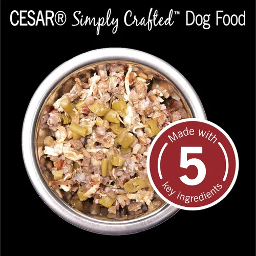 Miniatura 7 de Cesar, comida húmeda para perros de fabricación simple, 37 g. Empaque de 10 unidades.