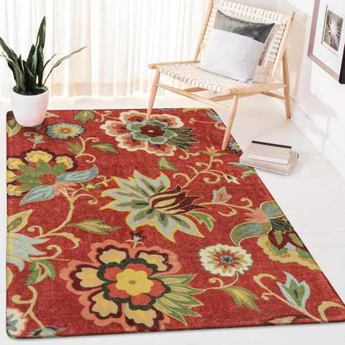 Miniatura 21 de Lahome - Tapete floral con estampado de cachemira, lavable, antideslizante, pequeño, anti-manchas, suave, para baño, entrada, dormitorio, Negro