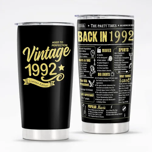 Miniatura 34 de Vasos de feliz cumpleaños 95 para hombres y mujeres, regalos de acero inoxidable en el año 1931, regalo de cumpleaños de 95 años para esposa