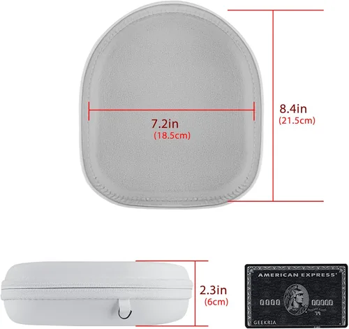 Miniatura 4 de Geekria Shield - Funda para auriculares compatible con JBL Tune 770/760/750NC, Tune 720BT, Live 770NC y más, bolsa de transporte de viaje de Blanco