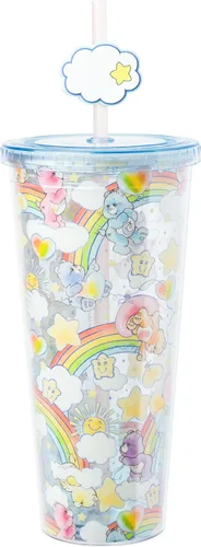 Miniatura 35 de Silver Buffalo Sanrio Hello Kitty Bow Pink Polka Dots - Vaso frío de plástico con tapa y tapa con pajita, 24 onzas Lazo Hello Kitty y lunares rosados