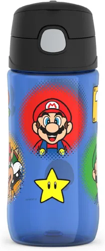 Miniatura 7 de THERMOS FUNTAINER Botella de hidratación de plástico de 16 onzas con boquilla, SPIDER-MAN