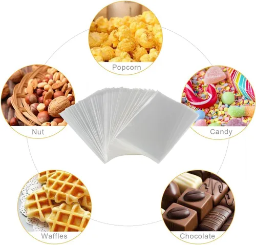 Miniatura 5 de COOLAKE Bolsas transparentes pequeñas de celofán, 200 bolsas transparentes de 4 x 6 pulgadas para galletas con 200 lazos giratorios para envolver