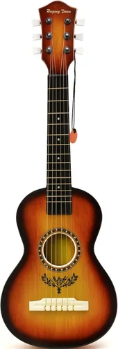 Guitarra acústica de 23 pulgadas, guitarra de juguete de 6 cuerdas para niños, cuerdas de acero realistas, primer instrumento musical para Ámbar
