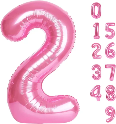Miniatura 405 de Globos de números de 5 globos de 40 pulgadas, decoraciones de cumpleaños azules para niños y niñas, globos de números azul marino grandes