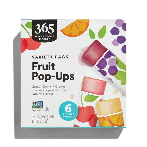 365 por Whole Foods Market, Pop-Ups de fruta Uva, Cereza, Naranja, 18 onzas