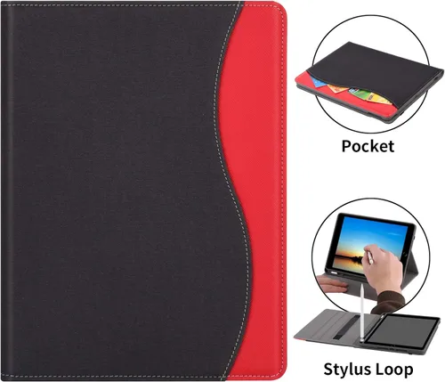 Miniatura 4 de HFcoupe Funda 10.2 para iPad 2021 de 9ª generación, iPad 2020 de 8ª generación y iPad de 7ª generación 2019, funda protectora de cuero con múltiples