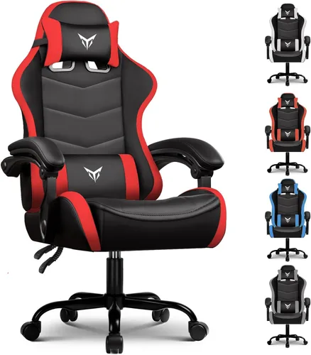 Miniatura 11 de GTPLAYER Silla Gaming, Sillas de Videojuegos Estilo Racing Sillas de Juegos de PC para Adultos - Respaldo Alto Acolchado Ergonómico Reclinable Silla