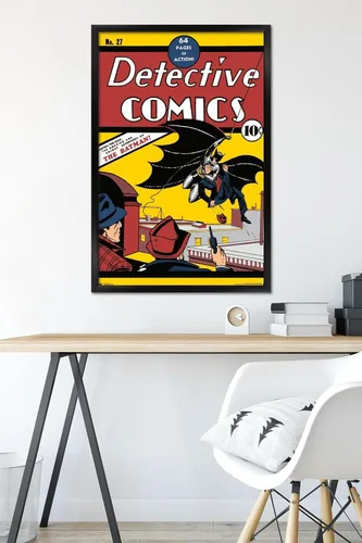 Miniatura 6 de 24 x 36 DC Comics Batman - Detective #1 Póster de pared, 36 pulgadas de largo x 24 pulgadas, versión enmarcada en negro Versión con marco negro