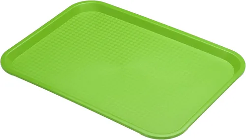 Miniatura 6 de PATIKIL Bandeja de comida rápida de 13.7 x 10.6, bandeja rectangular multiusos reutilizable de plástico PP para restaurante, cocina en casa