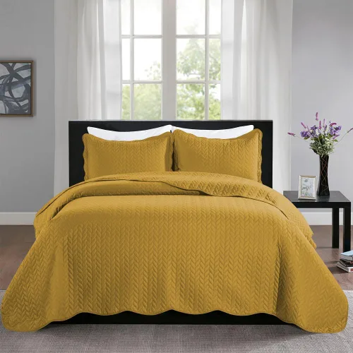 Miniatura 191 de MOONLIGHT20015 Edredón tamaño King (106 x 96 pulgadas) con 2 fundas de almohada (20 x 36 + 2 pulgadas) para todas las estaciones, juego de cama Azul