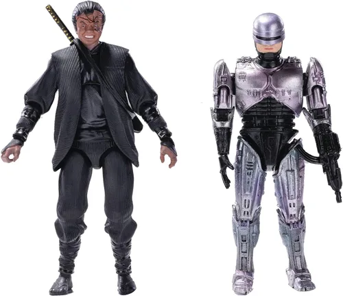 Hiya Toys Robocop 3: Robocop vs Otomo PX Edition 1:18 Escala exquisita mini figura de acción de dos unidades, multicolor