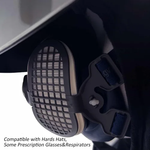 Miniatura 4 de Tefuawe Gafas de Soldadura de Oscurecimiento Automático, Tecnología de Color Real, Lente LCD Digital, Casco de Soldadura con Cubierta para Cuello