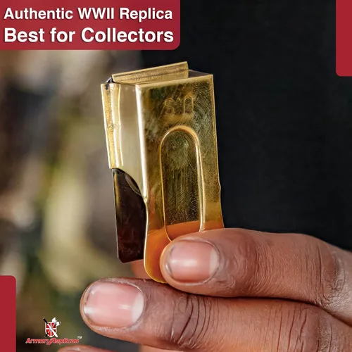 Miniatura 4 de Armory Replicas - Clicker de grillo de latón para paracaidista del Día D de los Estados Unidos