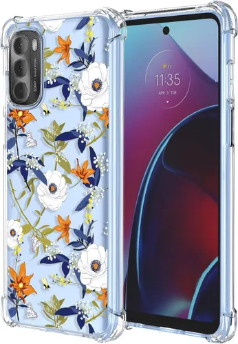 Miniatura 70 de Funda para Moto G Stylus 2021 4G Clear Flower Funda de teléfono TPU suave a prueba de golpes, antiarañazos, funda protectora para Motorola G Stylus