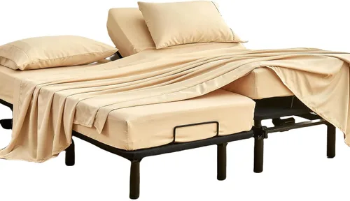 Miniatura 16 de Kingnex Sábanas de sofá cama individual para sofá cama extraíble de 36 x 72 pulgadas, microfibra suave de doble cepillado 1800, 3 piezas incluyen 1