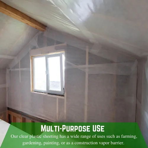 Miniatura 4 de Farm Plastic Supply - Láminas de plástico transparente - 8 mil - (24' x 100') - Láminas de plástico grueso, película de polietileno resistente