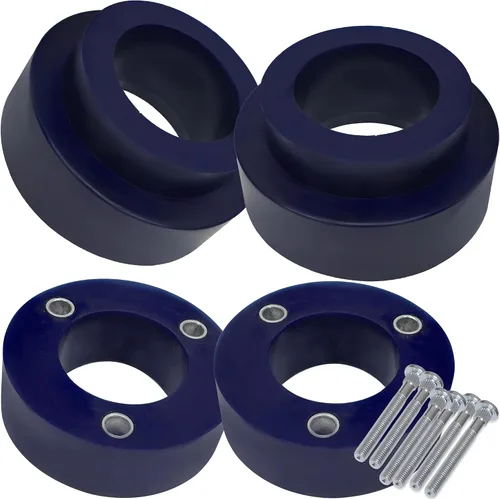 AUTOACER Kit completo de elevación de nivelación de 1.969 in / 1.9 pulgadas - 4 espaciadores de puntal delantero y espaciadores de resorte trasero