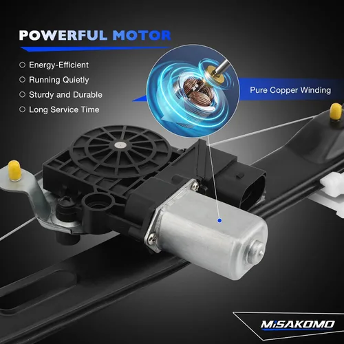 Miniatura 2 de Regulador de ventana, compatible con BMW 3 E90 E91 2006-12 323i 325i 325xi 328i 328xi 330i 330xi 335d 335i 335xi xDrive M3 BMW 3 Elevaluna trasero
