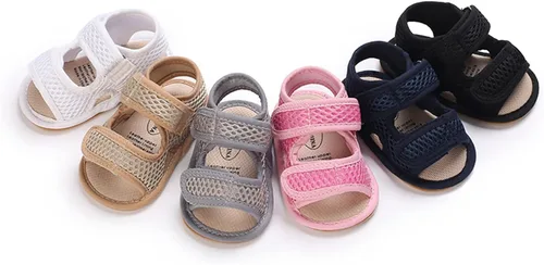 Miniatura 5 de RVROVIC Sandalias para bebés niños y niñas, zapatos de verano de primera calidad para exteriores, ligeras, suaves, antideslizantes, suela para niños