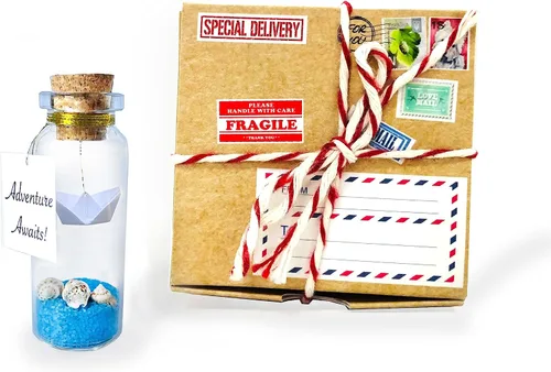 Kseniya Revta Idea de regalo inspiradora con mensaje en una botella - Regalos elegantes para amigos y familia - Regalos únicos para novio y novia