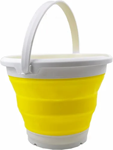 Miniatura 16 de SAMMART Cubo de plástico plegable de 5.5 L (1.4 galones), bañera redonda plegable, cubo de agua portátil para pesca, maceta de agua para exteriores