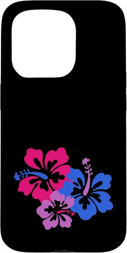 Miniatura 13 de Funda para iPhone 13 Pro Bisexual Bi Pride Sutil Hibiscus Flower Hawaii LGBT LGBTQ