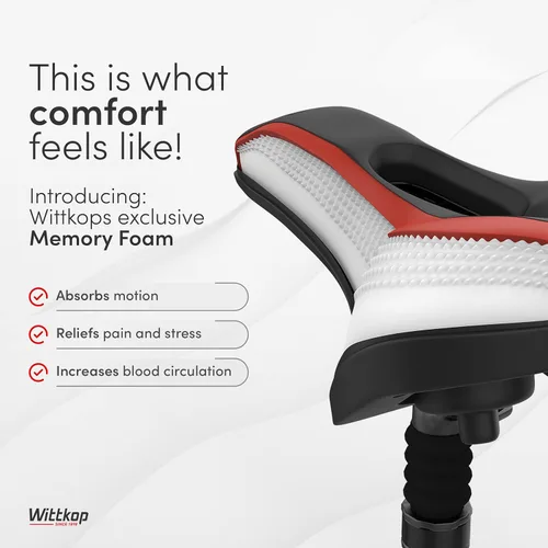Miniatura 3 de Wittkop Asiento de bicicleta I para hombres y mujeres, impermeable, con innovador asiento de bicicleta de 5 zonas Concept I para BMX, MTB y carretera