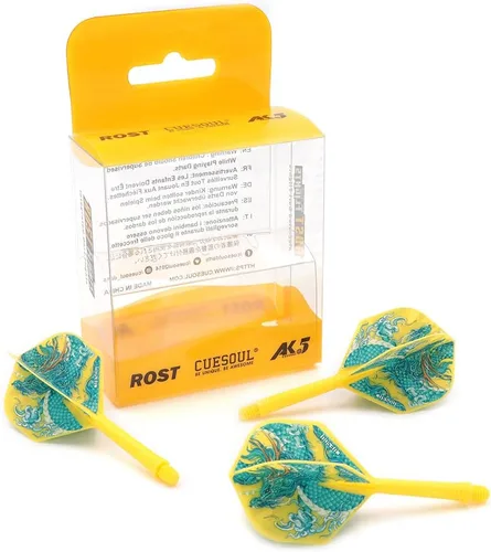 Miniatura 7 de CUESOUL Eje de dardos y vuelos integrados con cuatro símbolos mitológicos Design-Size M 1.102 in