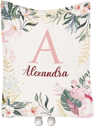 Miniatura 13 de Manta de bebé personalizada para niñas con nombre, manta de bebé personalizada con nombre, manta de envoltura floral para recién nacidos, niños