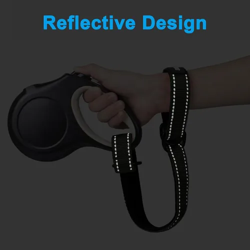 Miniatura 4 de PetBonus Correa corta para perro, correa de seguridad para correa retráctil para perro, diseño reflectante y mango acolchado suave ajustable, capa