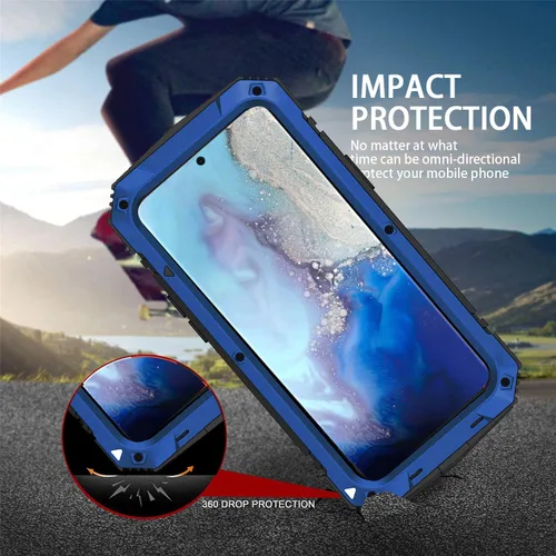 Miniatura 8 de Simicoo Samsung S21 Ultra 5G - Funda de silicona resistente a prueba de golpes, resistente a los golpes, protector de pantalla integrado con soporte