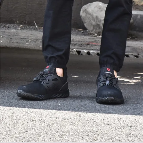 Miniatura 82 de SUADEX Zapatos deportivos con punta de acero para hombres y mujeres, indestructibles, ligeros, cómodos, antideslizantes, puntera compuesta