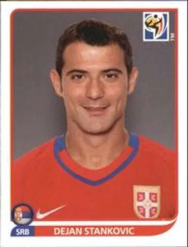 2010 Panini FIFA World Cup Stickers #307 Dejan Stankovic Serbia Official Soccer Album Sticker (2 inch X 1.5 Inch) in Raw Condition (NM or Better)
