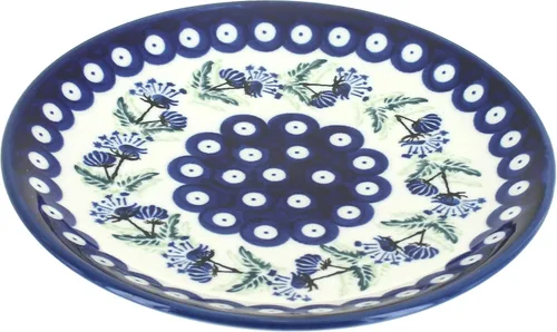 Miniatura 4 de Blue Rose - Plato de postre de ballina azul, 7.5 pulgadas de diámetro, hermoso plato para pasteles, aperitivos o aperitivos