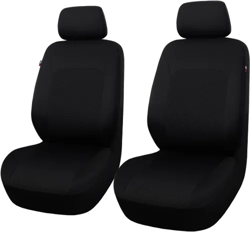 Miniatura 18 de Flying Banner Fundas de asiento de coche, asientos delanteros, asiento trasero, poliéster, protectores de asiento de automóvil, instalaciones Negro