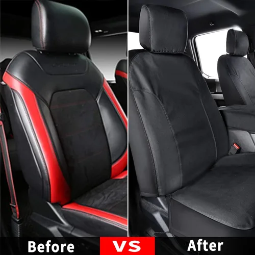 Miniatura 3 de Coverado Fundas de asiento delantero, protector de asiento de lona impermeable para cojines de asiento de automóvil para niños y perros, compatible