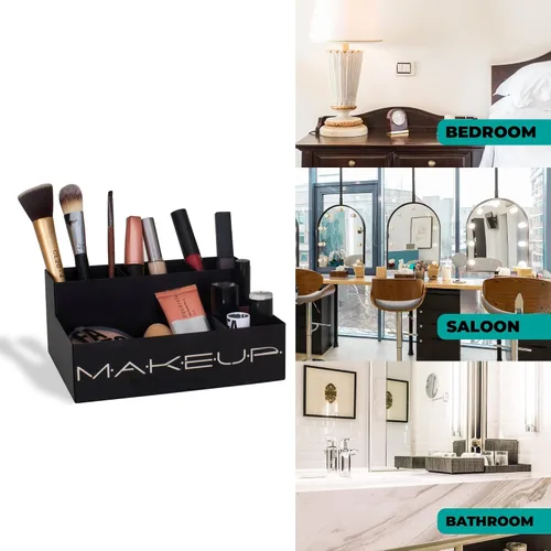 Miniatura 4 de GEGUTON Caja organizadora de maquillaje, exhibición organizativa para maquillaje, juego de almacenamiento de acero para cosméticos, regalos