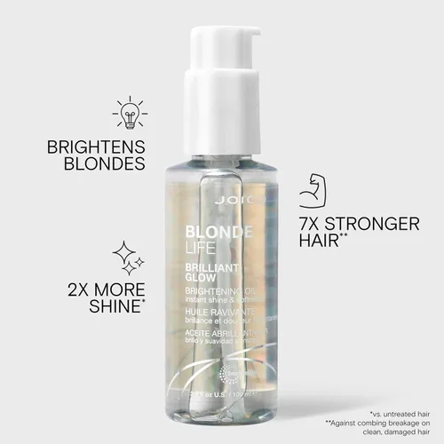 Miniatura 3 de Joico Blonde Life Brilliant Glow Brightening Oil For Blonde Hair Tame Frizz Boost Shine & Brilliance Add Softness & Smoothness With Monoi
