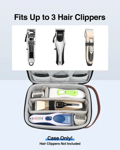 Miniatura 3 de Luxtude Estuche para cortapelos, maletines portátiles de viaje para recortadoras, protectores y accesorios, se adapta a Wahl, Andis, Hatteker